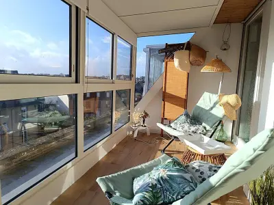 Appartement à Perros Guirec, Bel appartement 4 pers avec parking et WIFI au centre-ville de Perros-Guirec - L1071038