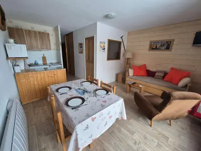 Appartement à Arêches Beaufort, Grand studio cabine 4 pers. avec garage à 600m des remontées mécaniques - L1071571