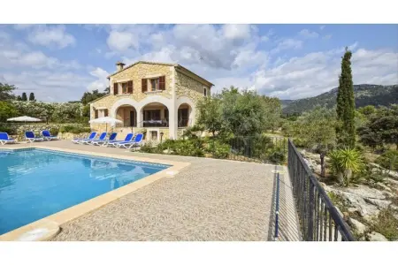 Pla de Ses Rotes, Maison en Espagne avec Piscine & Vue Montagne - Photo 3