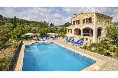 Pla de Ses Rotes, Maison en Espagne avec Piscine & Vue Montagne - Photo 4