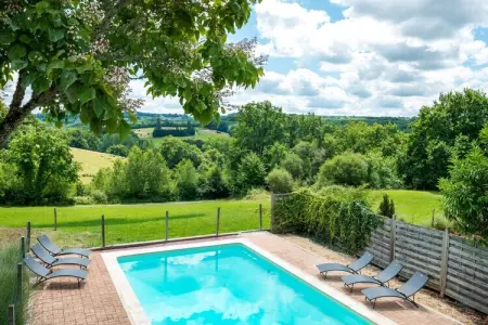 Maison Olivier, Belle maison de vacances avec piscine à Teillots - Photo 33