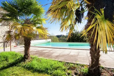 Le Caillauda, Manoir au sommet d'une colline avec piscine - Photo 5