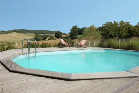 Aux Deux Mariols, Jolie villa avec piscine privée à Montadet, France - Photo 1