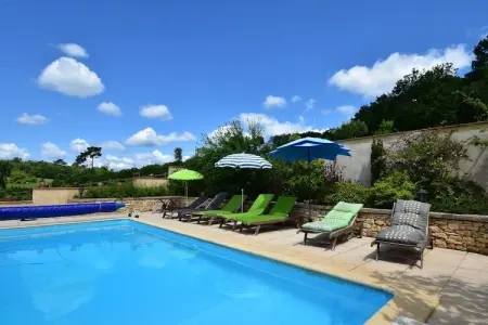 Maison de vacances Besse Micouleaud 10p, Superbe maison de vacances à Besse avec piscine - Photo 1
