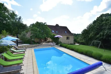 Maison de vacances Besse Micouleaud 10p, Superbe maison de vacances à Besse avec piscine - Photo 2