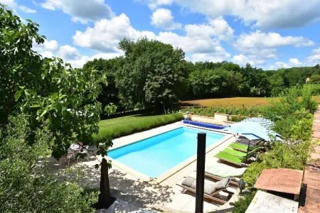 Maison de vacances Besse Micouleaud 10p, Superbe maison de vacances à Besse avec piscine - Photo 8