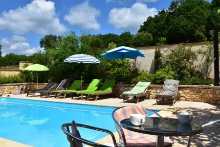 Maison de vacances Besse Micouleaud 10p, Superbe maison de vacances à Besse avec piscine - Photo 39