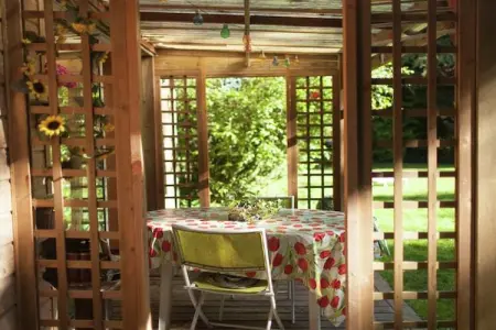 Maison de vacances - LE PONCHEL, Chalet chaleureux avec jardin et vue sur l’étang - Photo 1