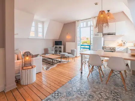 Appartement à Le Touquet Paris Plage, Appartement moderne en centre-ville du Touquet avec 2 chambres - L1074135