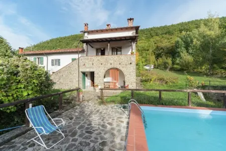 Partitoio Panorama, Chalet rustique avec piscine - Photo 5