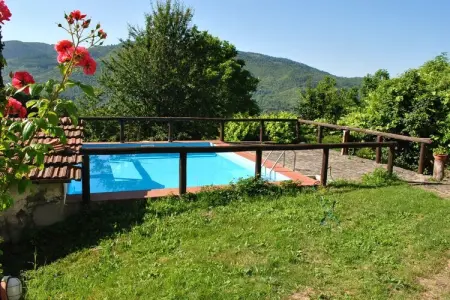 Partitoio Panorama, Chalet rustique avec piscine - Photo 7