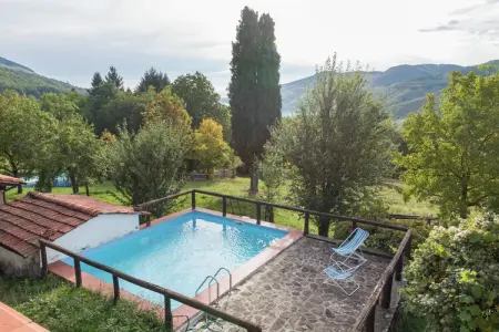 Partitoio Panorama, Chalet rustique avec piscine - Photo 12