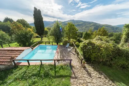 Partitoio Panorama, Chalet rustique avec piscine - Photo 25