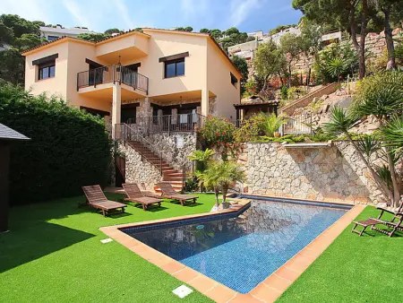 Maison à Lloret de Mar, Villa Cataleya , capacidad para 8 personas con  piscina privada y vistas al mar - L1075343