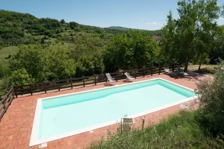 Villa Stia, Villa à Casentino avec piscine et vue sur château - Photo 7