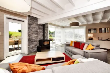 Dinez, Maison de vacances moderne avec sauna pour familles à Houffalize en Belgique - Photo 11