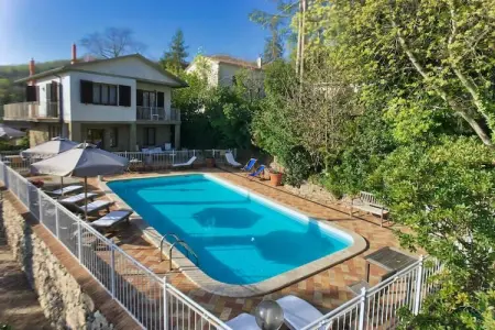 Sassetta Castagno, Retraite avec piscine et spa à flanc de colline - Photo 25
