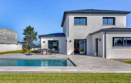 Maison piscine 150m de la mer, Maison 10 personnes à Saint Germain sur Ay - Photo 9