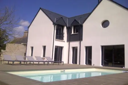 Maison de Vacances - Riantec, Maison de vacances moderne avec piscine privée - Photo 6