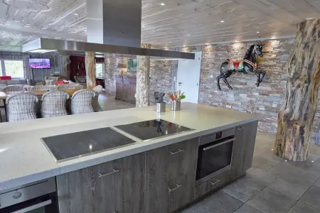 The Wood-Stone Cottage, Chalet cosy à Stoumont avec piscine intérieure et hammam - Photo 8