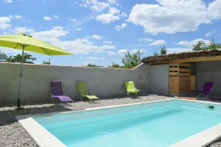 Maison de vacances -Pradons, Maison de vacances moderne avec piscine chauffée - Photo 1