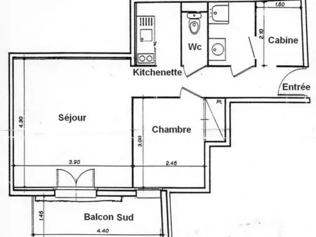 Appartement centre Luchon, balcon sud, parking, Appartement 4 personnes à Bagnères de Luchon - Photo 7