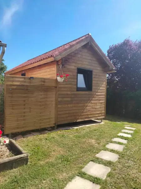 Chalet charmant avec piscine partagée à Eymet, Chalet 2 personnes à Eymet - Photo 24