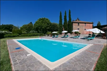 Leccio, Ferme spacieuse avec piscine à Cortona - Photo 1