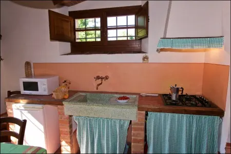 Leccio, Ferme spacieuse avec piscine à Cortona - Photo 12