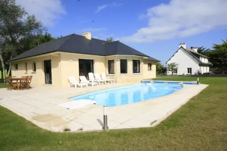 L'Hortensia, Villa moderne avec piscine privée à Plestin-les-Grèves - Photo 1