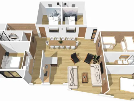 Chalet 6 pièces pour 12 pers, Animaux acceptés, Parking, Wi-Fi - Photo 1