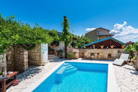 Holiday House Danica, Maison Maslenica avec Vue Mer et Piscine - Photo 9