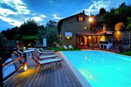 Villa la Foce, Villa en Toscane avec Piscine et Vue - Photo 3