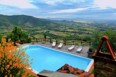 Villa la Foce, Villa en Toscane avec Piscine et Vue - Photo 7