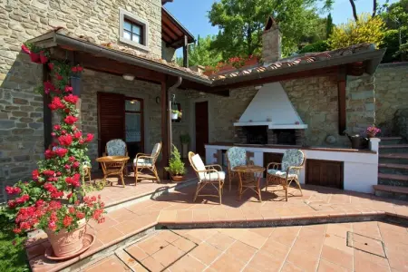 Villa la Foce, Villa en Toscane avec Piscine et Vue - Photo 21