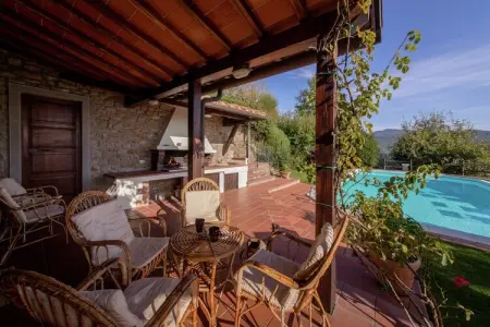 Villa la Foce, Villa en Toscane avec Piscine et Vue - Photo 22