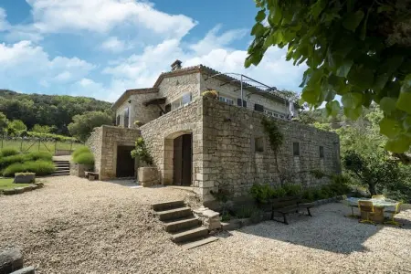 Le Travers, Maison de vacances à Montclus près de la rivière - Photo 5