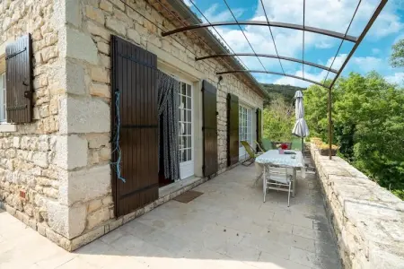 Le Travers, Maison de vacances à Montclus près de la rivière - Photo 14