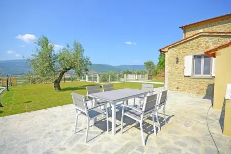 Villa Chiara, Maison à Cortona avec Piscine et Vue sur Vallée - Photo 4