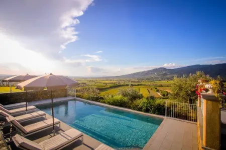 Villa Chiara, Maison à Cortona avec Piscine et Vue sur Vallée - Photo 7