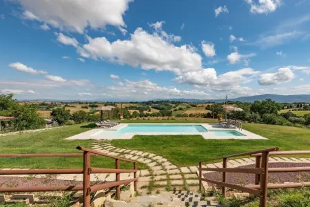 Borgo Le Spighe, Ferme en Toscane avec piscine et vue - Photo 8