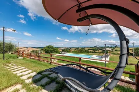 Borgo Le Spighe, Ferme en Toscane avec piscine et vue - Photo 34