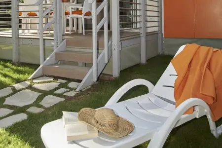 Baia Domizia Villaggio Camping I4, Chalet avec terrasse et piscine - Photo 10