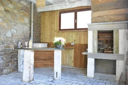 Au Bord de la Rivière, Villa de groupe avec sauna - Photo 16