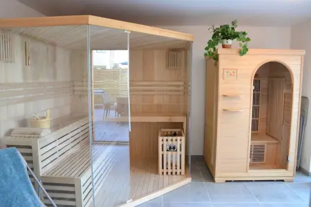 Au Bord de la Rivière, Villa de groupe avec sauna - Photo 26