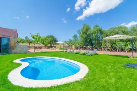 Can Potdir, Villa à Ariany avec Piscine et Vue - Photo 2