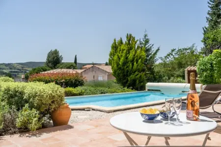 Villa Tranquille, Villa à Limoux avec piscine et vue - Photo 14