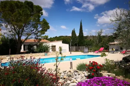 Villa Lézignan, Villa tranquille avec piscine - Photo 5