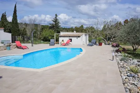 Villa Lézignan, Villa tranquille avec piscine - Photo 7
