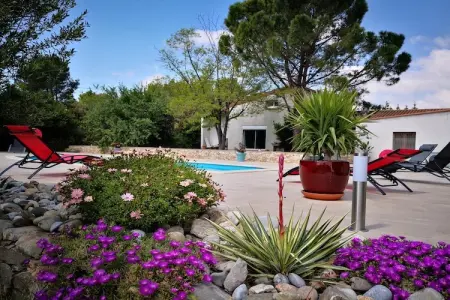 Villa Lézignan, Villa tranquille avec piscine - Photo 14
